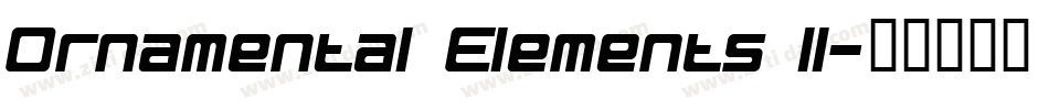 Ornamental Elements II字体转换